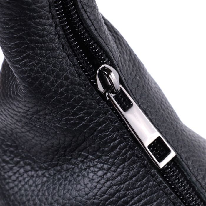 Сумка Shvigel Из натуральной кожи флотар Черная (22827) изображение 5