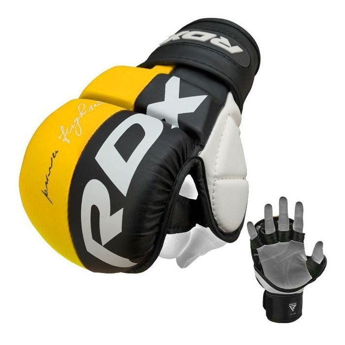 Рукавички для MMA RDX T6 Plus Rex Yellow XL (GGR-T6Y-XL+) зображення 2