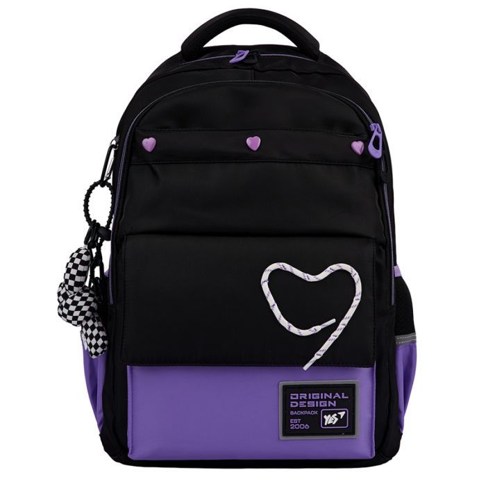Рюкзак шкільний Yes Purple Hearts TS-48 (559923) зображення 3