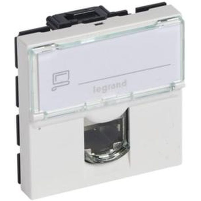 Комп'ютерна розетка LEGRAND Mosaic Rj45 Stp Кат6а 2мод Біл (076576) зображення 2