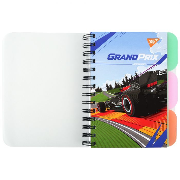 Блокнот Yes В6 Grand prix 144 листа пластиковая обложка (681983)
