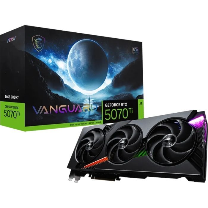Видеокарта MSI GeForce RTX5070 Ti 16GB VANGUARD SOC (RTX 5070 Ti 16G VANGUARD SOC) изображение 9