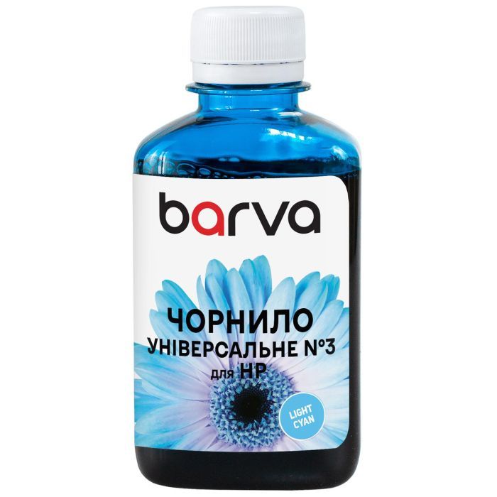 Чернила Barva HP universal 3 180ml LCyan, water-soluble (HU3-969)