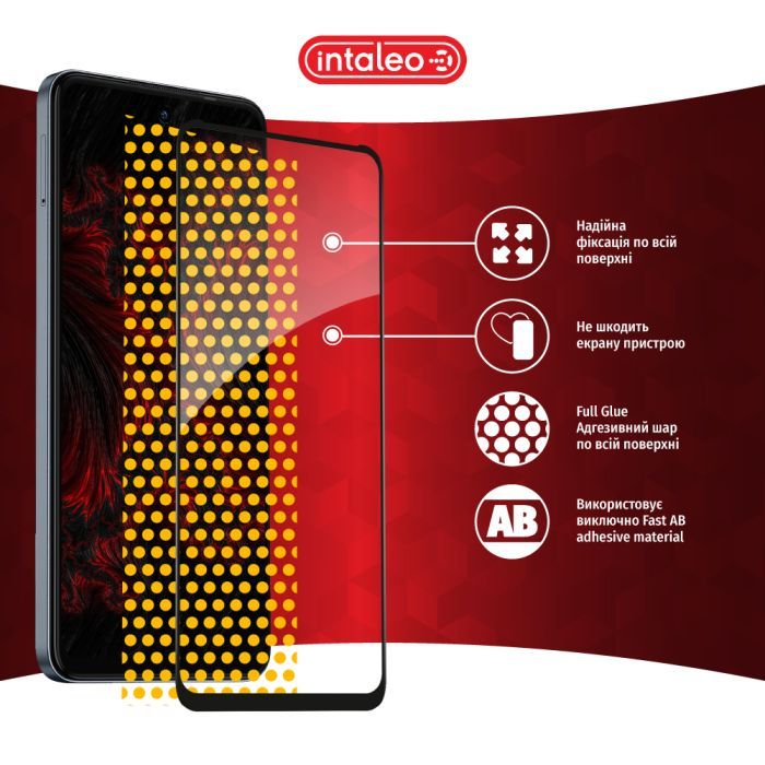 Скло захисне Intaleo Full Glue Tecno Spark 20C Black (1283126589065) зображення 7
