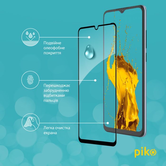 Стекло защитное Piko Full Glue ZTE Blade A52 Black (1283126545528) изображение 4