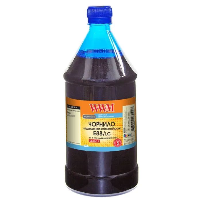 Чернила WWM Epson L8050/L18050 1000г Black, water-soluble (E88/B-4)