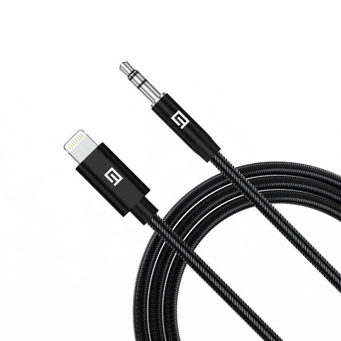 Кабель мультимедийный Lightning to 3.5mm M 1.0m black Armorstandart (ARM76889) изображение 2