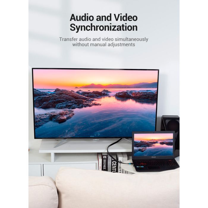 Кабель мультимедийный HDMI M to HDMI M 1.5m black Vention (AAKBG) изображение 6