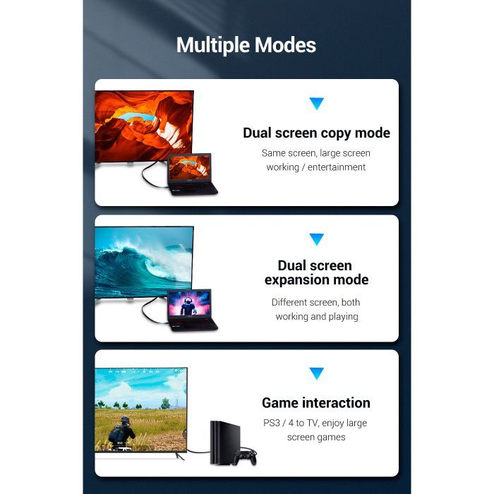 Кабель мультимедийный HDMI M to HDMI M 1.5m black Vention (AAKBG) изображение 9