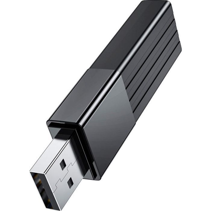 Считыватель флеш-карт HOCO USB3.0 to microSD, microSDHC, microSDXC, SD, SDHC, SDXC, HB20 Black (6931474735218) изображение 3