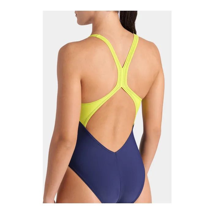 Купальник Arena Breath Swimsuit V Back Lb 008330-760 чорний, жовтий, зелений, синій 36 (3468337422037) зображення 4