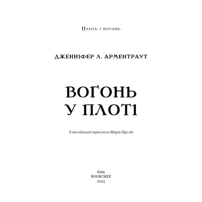 Книга Плоть і вогонь. Книга 3: Вогонь у плоті - Дженніфер Л. Арментраут BookChef (9786175484302) зображення 4