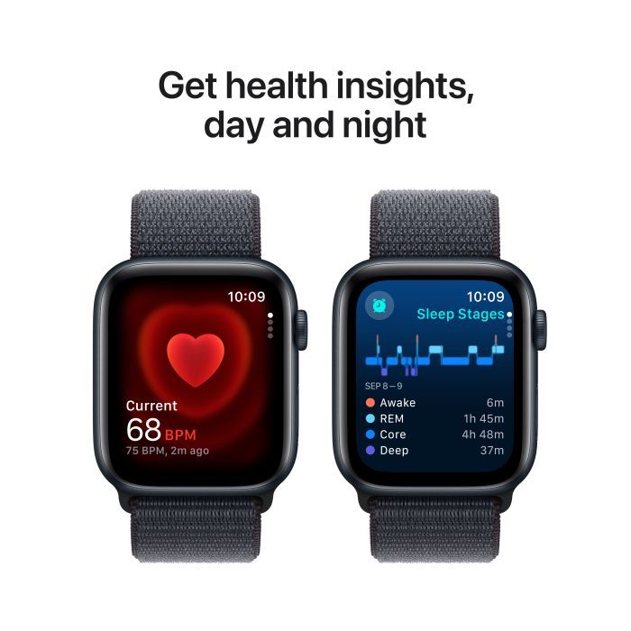 Смарт-годинник Apple Watch SE GPS + Cellular 40mm Midnight Aluminium Case with Ink Sport Loop (MXGA3QH/A) зображення 5