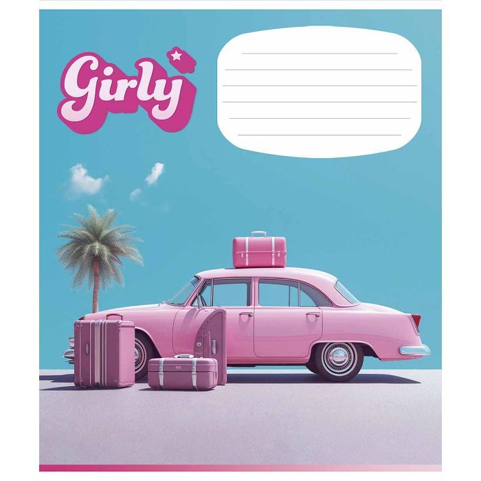 Тетрадь Школярик Girly 12 листов линия (012-3330L) изображение 2