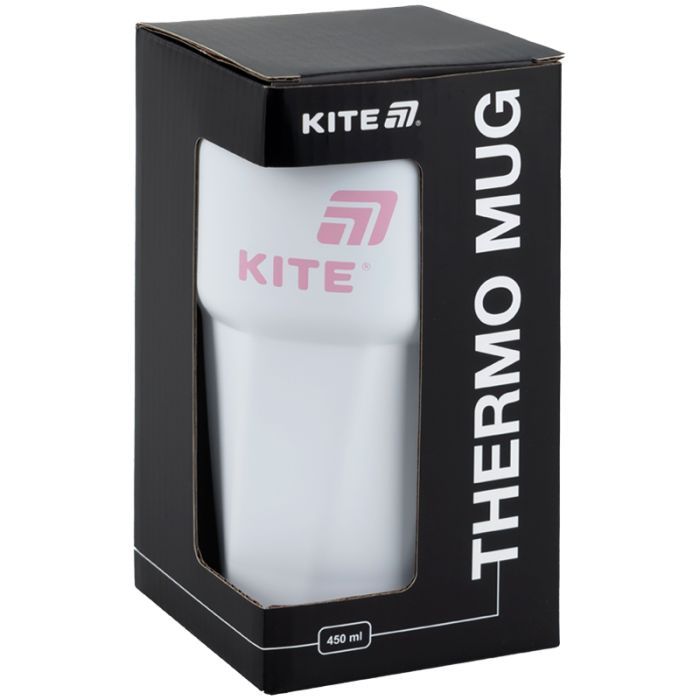 Термокружка Kite 450 мл біло-рожева (K25-1220-3) изображение 5