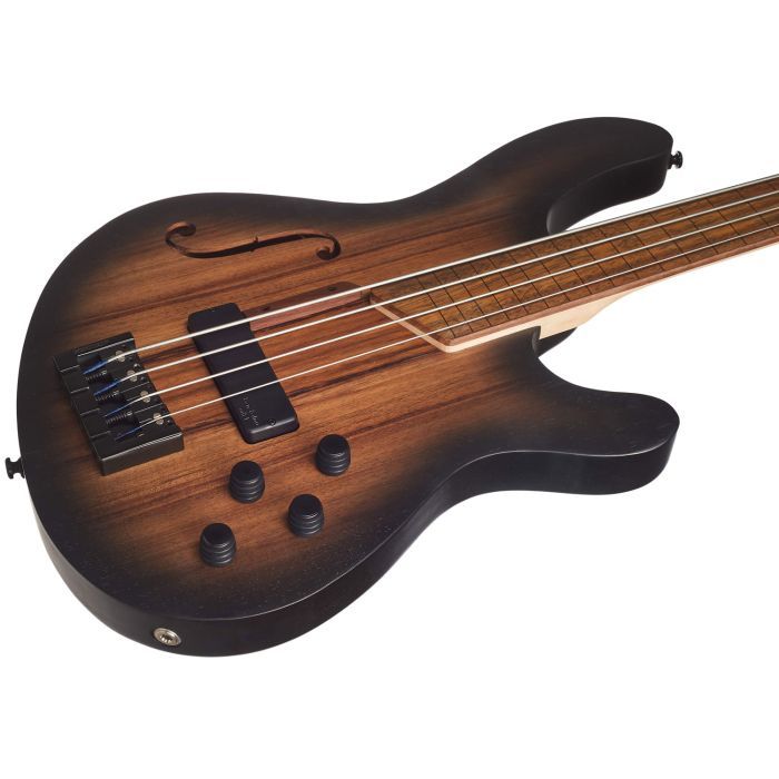 Бас-гітара Cort B4FL MHPZ (Open Pore Trans Black Burst) зображення 2
