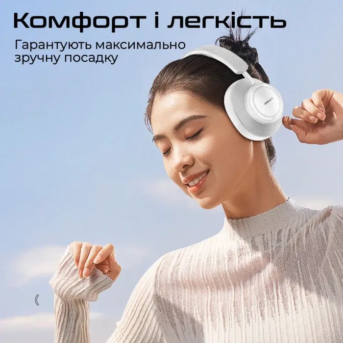 Навушники Promate Takt White (takt.white) зображення 6