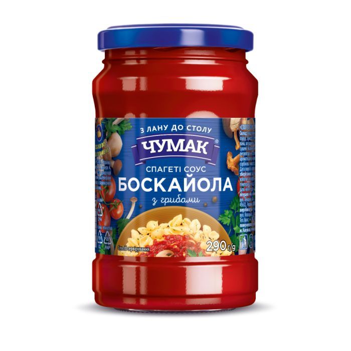 Соус Чумак Боскайола з грибами 290 г с/б (4823096008929)