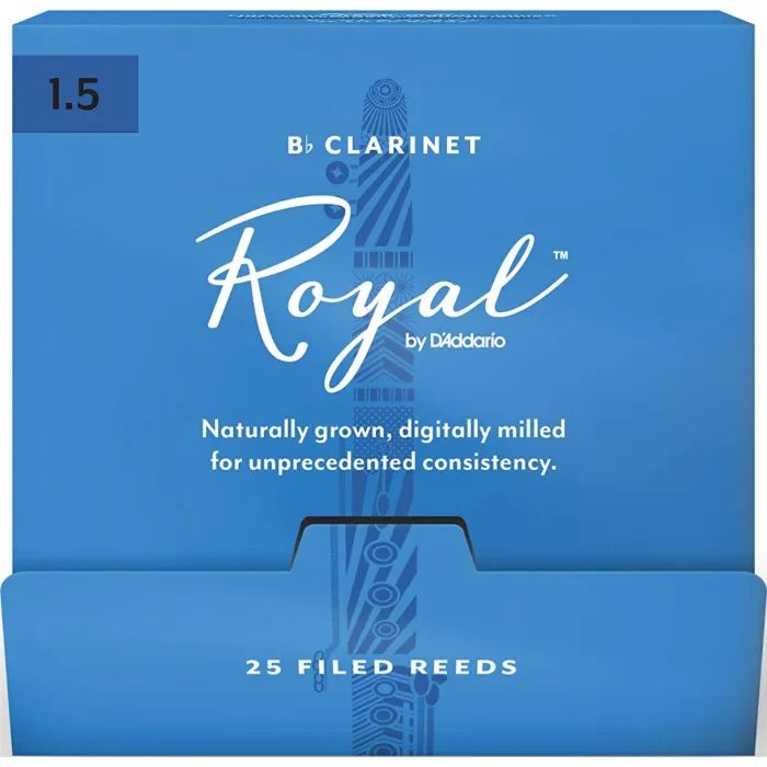 Трость для кларнета D'Addario Royal - Bb Clarinet #1.5 - 25 Box (RCB0115-B25)
