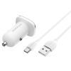 Зарядний пристрій BOROFONE BZ12A USB + cable USB to USB-C 1.0m White (BZ12A/TCW) зображення 6