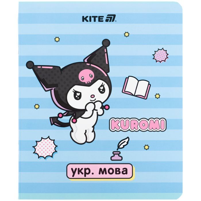 Зошит Kite предметний Kuromi 24 аркуші, лінія, українська мова (HK25-240-9)