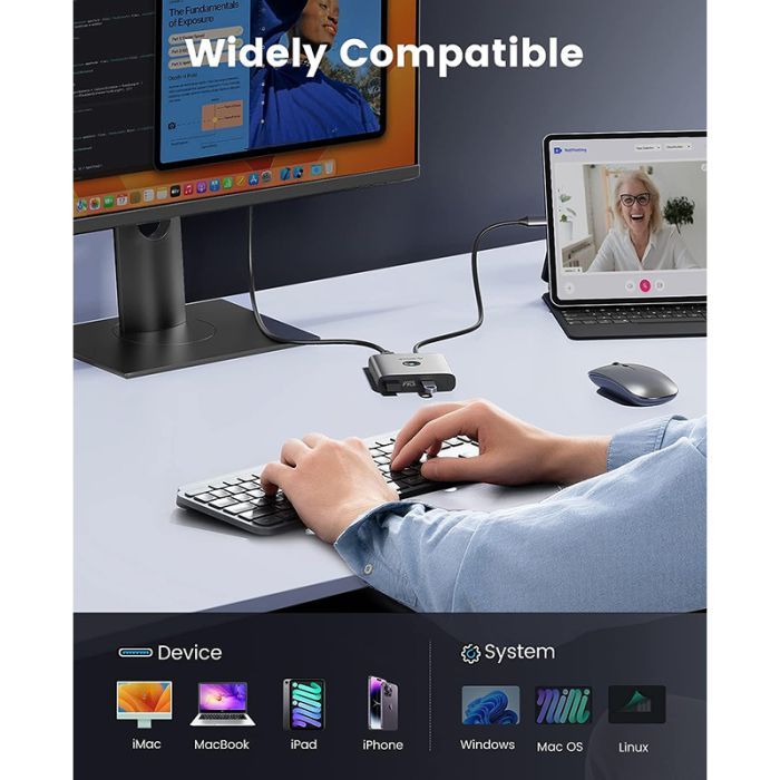 Концентратор Orico USB-C to 5-in-1 Docking Station 5Gbps (CA914227) зображення 5