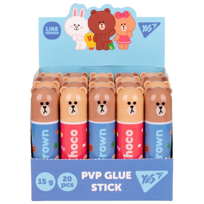 Клей Yes карандаш PVP Line Friends 15г (320291) изображение 3