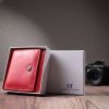 Гаманець ST Leather З натуральної шкіри Червоний (22710) зображення 11