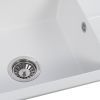 Мийка кухонна GRANADO NAVIA white з сифоном (775*495mm.) (gr3805) зображення 5