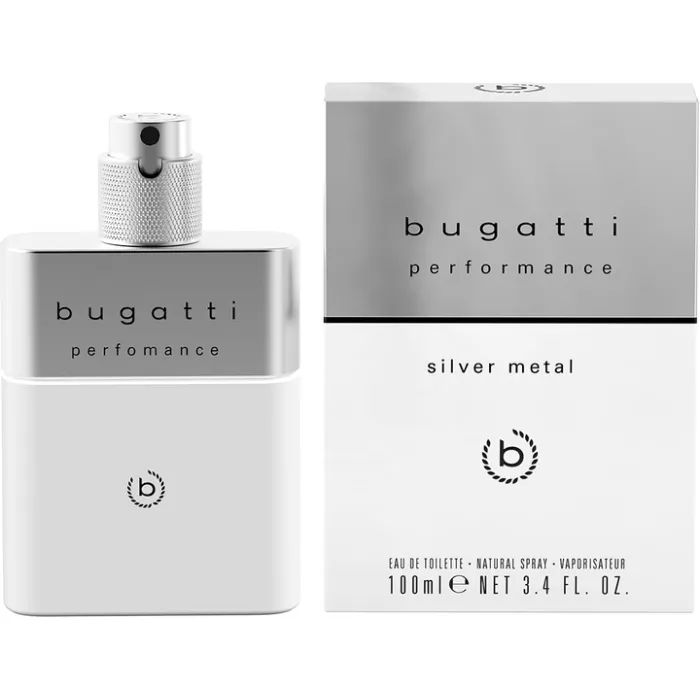Туалетна вода Bugatti Perfomance Silver Metal 100 мл (4051395413155)
