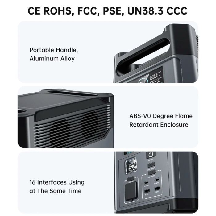 Зарядна станція Choetech BS0061 1200W 1024Wh (BS061) зображення 6