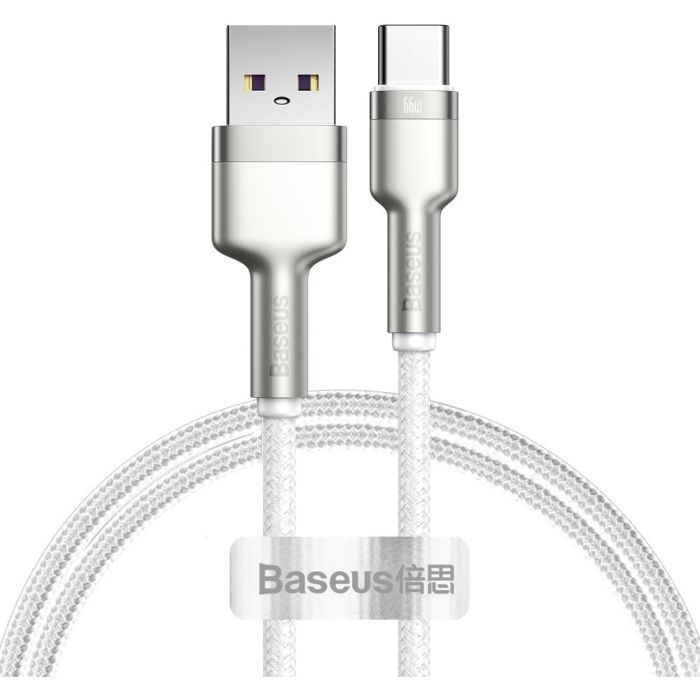 Дата кабель USB-C to USB-C 2.0m 66W metal Baseus (CAKF000201)