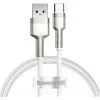 Дата кабель USB to USB-C 1.0m 6A 66W white Baseus (CAKF000102)