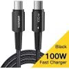 Дата кабель USB-C to USB-C 1.0m 100W black Essager (EXCTT1-CG01) изображение 2