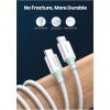 Дата кабель USB-C to USB-C 0.5m 3A 60W US264 white UGREEN (60517) зображення 2