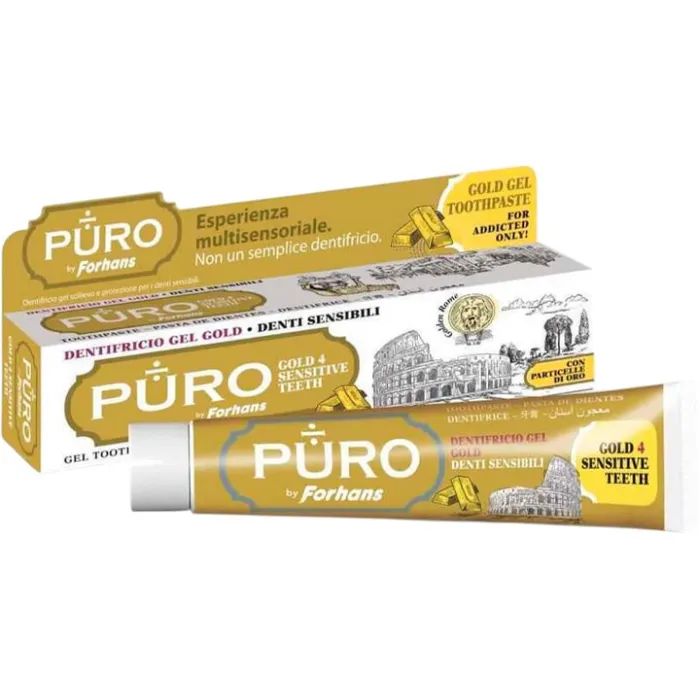 Зубна паста Puro by Forhans Gold 4 Sensitive Teeth 75 мл (8002185071792)