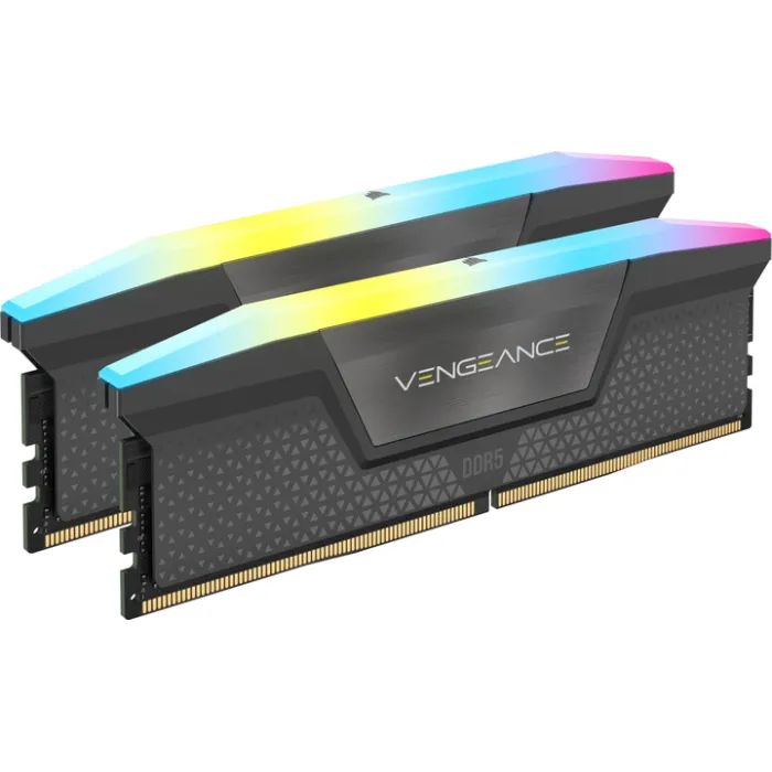 Модуль памяти для компьютера DDR5 64GB (2x32GB) 5600 MHz Vengeance RGB Corsair (CMH64GX5M2B5600Z40K)