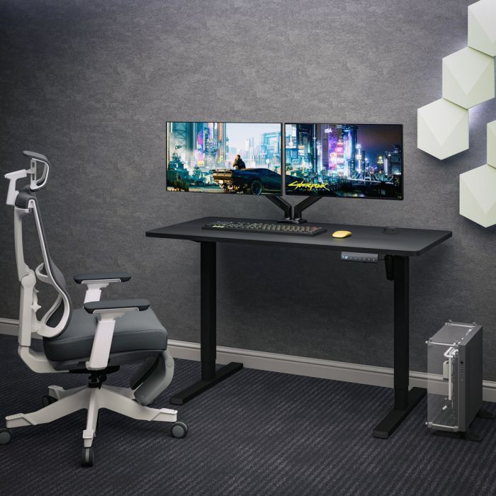 Компьютерный стол Mealux PowerDesk Energy Mahogany з електрорегулюванням висоти (EVO-201 Energy Mahogany/B) изображение 3