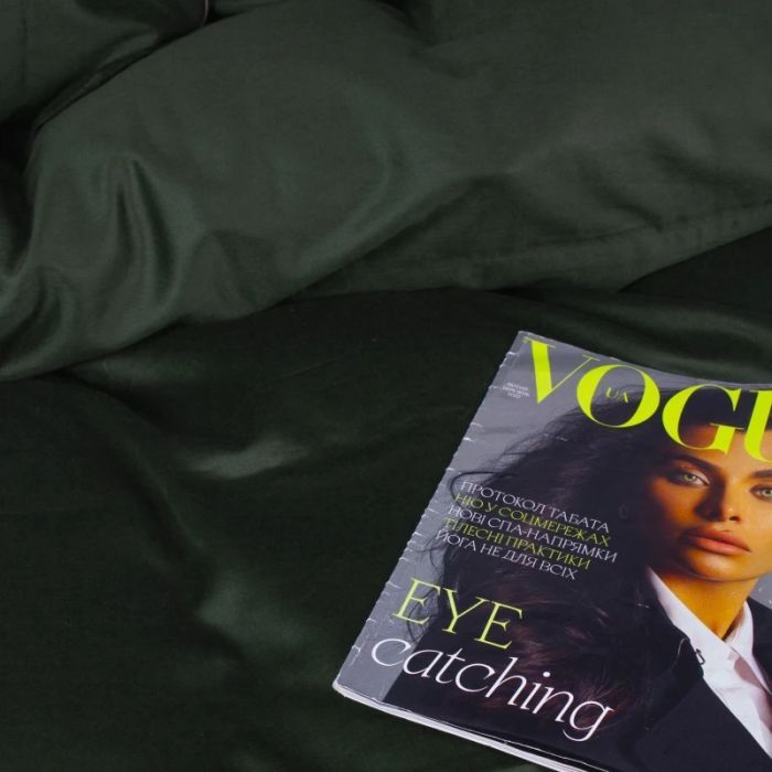 Постельное белье MirSon Сатин Imperial Satin Emerald 175х210 двуспальный (2200008576240) изображение 4