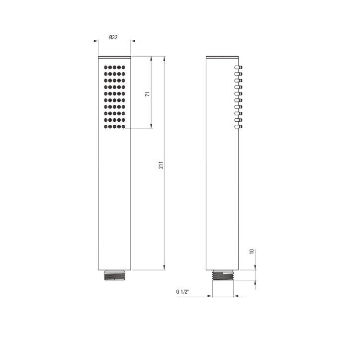 Душовий гарнітур Deante Silia зі змішувачем для душу (NQS_D4XM) зображення 7