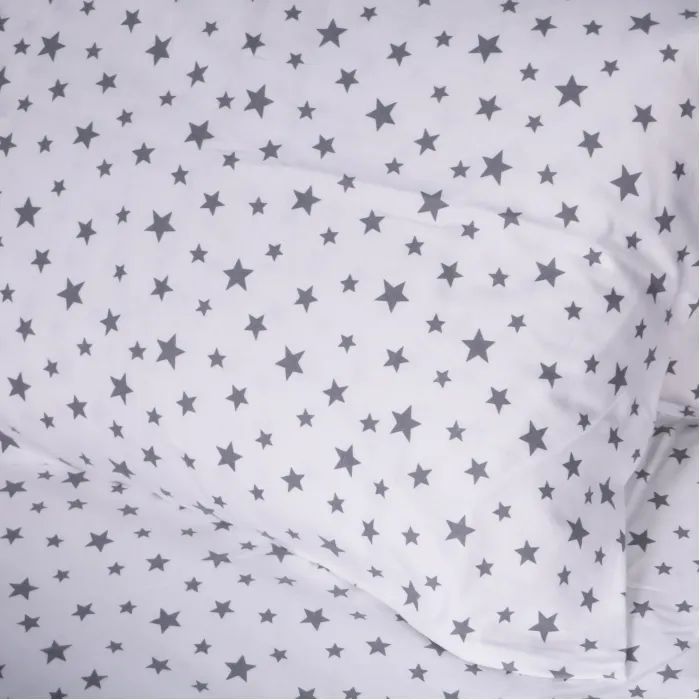 Постельное белье MirSon 016 White Stars Фланель 143х210 полуторный (2200009652103) изображение 5