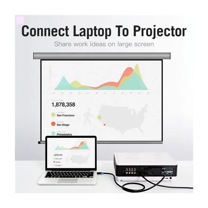 Кабель мультимедийный HDMI M to HDMI M 1.5m black Vention (AACBG) изображение 9