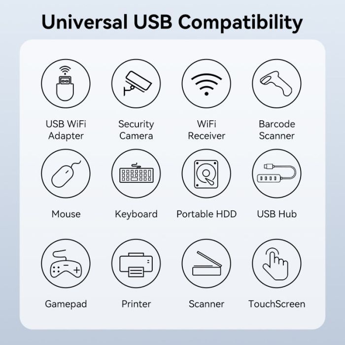 Дата кабель USB 2.0 AM/AF 5.0m Active black Vention (CBKBJ) зображення 5