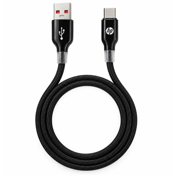 Дата кабель USB 2.0 AM to USB-C 1.0m 3A black HP (HP_DHC-TC111BM-1M)