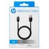 Дата кабель USB 2.0 AM to USB-C 1.0m 3A black HP (HP_DHC-TC111BM-1M) зображення 3