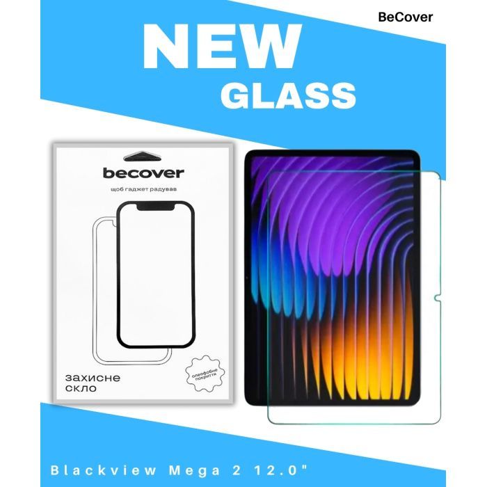 Скло захисне BeCover Blackview Mega 2 12.0" (714607)