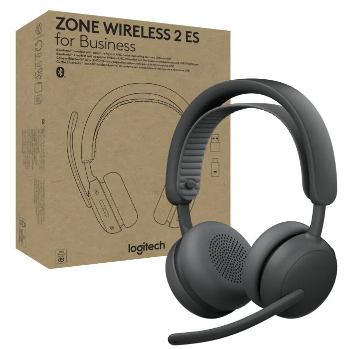 Наушники Logitech Zone Wireless 2 ES Busines Graphite (981-001498)