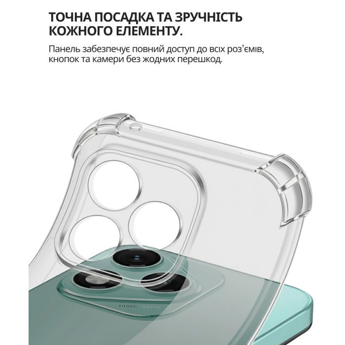 Чохол до мобільного телефона BeCover Anti-Shock Honor 400 Lite Clear (714711) зображення 3