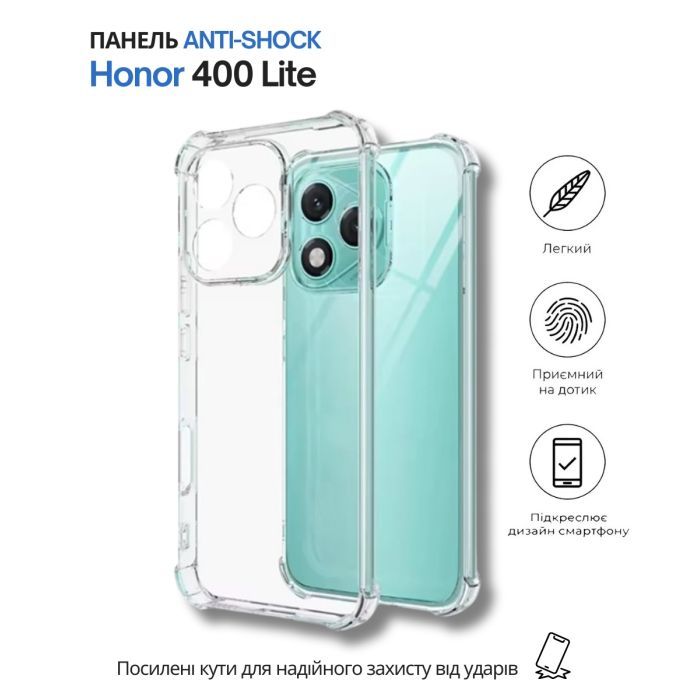 Чохол до мобільного телефона BeCover Anti-Shock Honor 400 Lite Clear (714711) зображення 6