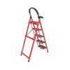 Драбина Voltronic 125см, до 150кг, 5 сходинок з гумовими килимками, металева (YT43354) зображення 2